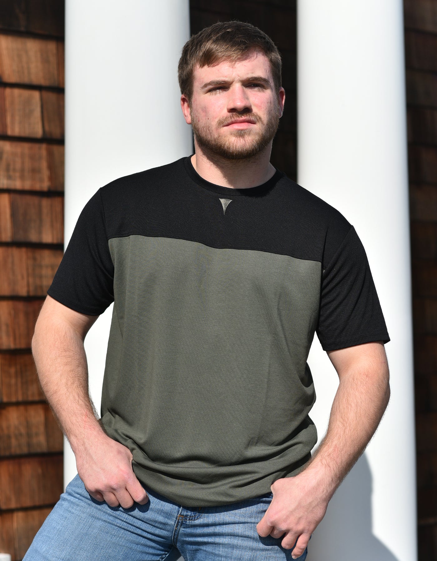 Short Sleeve Crew Collar