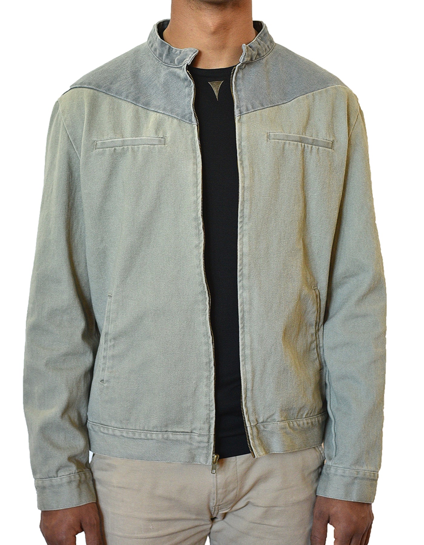 Not Your Classic Jean Jacket - Better! Durable, Soft Denim in Washed Olive Green