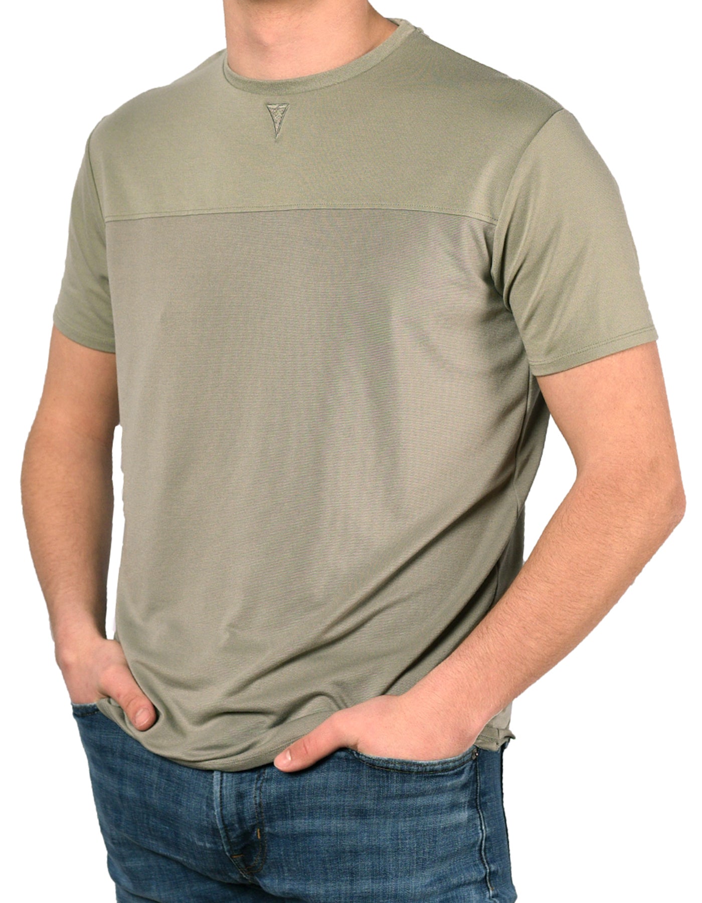 Short Sleeve Crew Collar