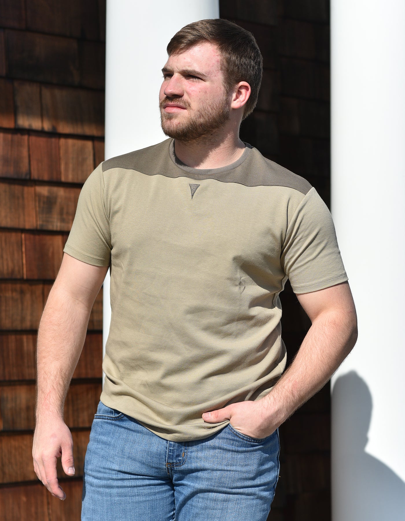 Short Sleeve Crew Collar