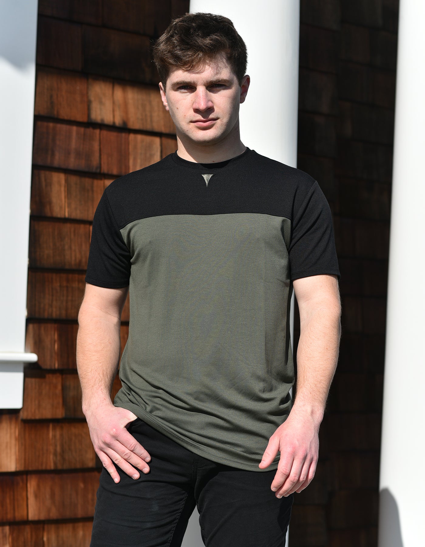 Short Sleeve Crew Collar