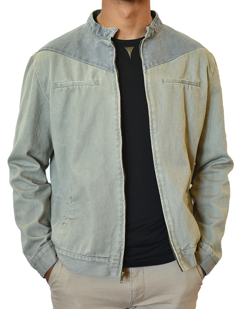 Not Your Classic Jean Jacket - Better! Durable, Soft Denim in Washed Olive Green