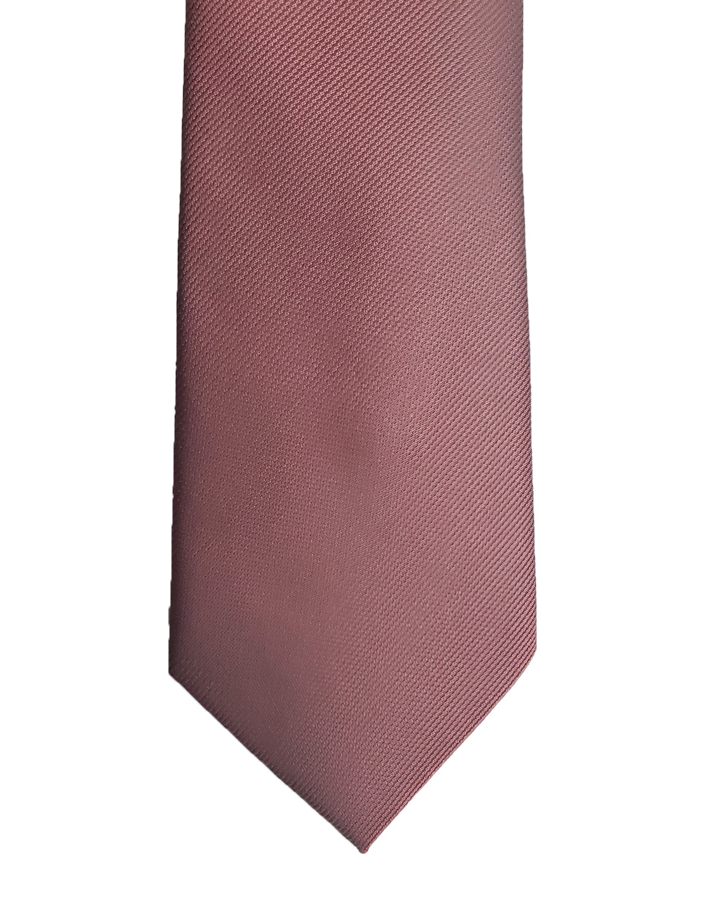 Burnt Orange Dark Rust Tie - Standard Zipper Zip-Up Necktie