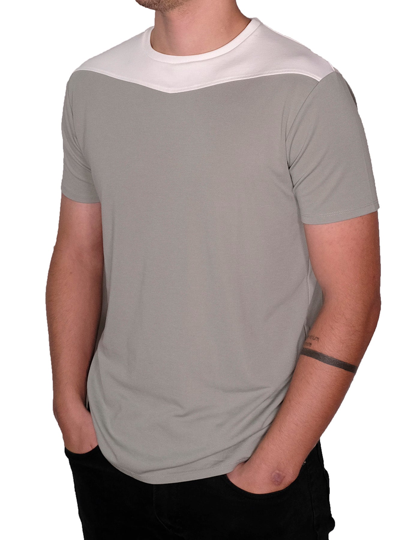 Short Sleeve Crew Collar