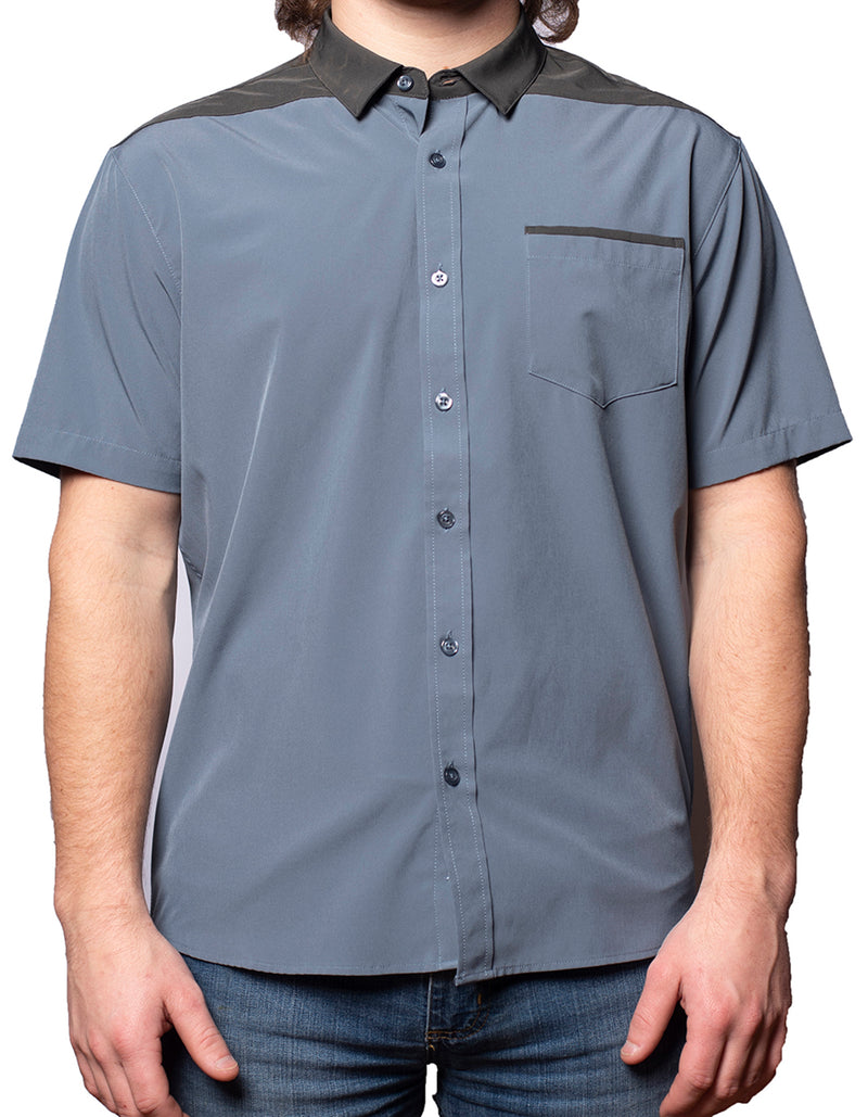 Short Sleeve "Point" Button-Up (6-Pack Bundle)