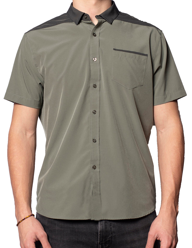 Short Sleeve "Point" Button-Up (6-Pack Bundle)