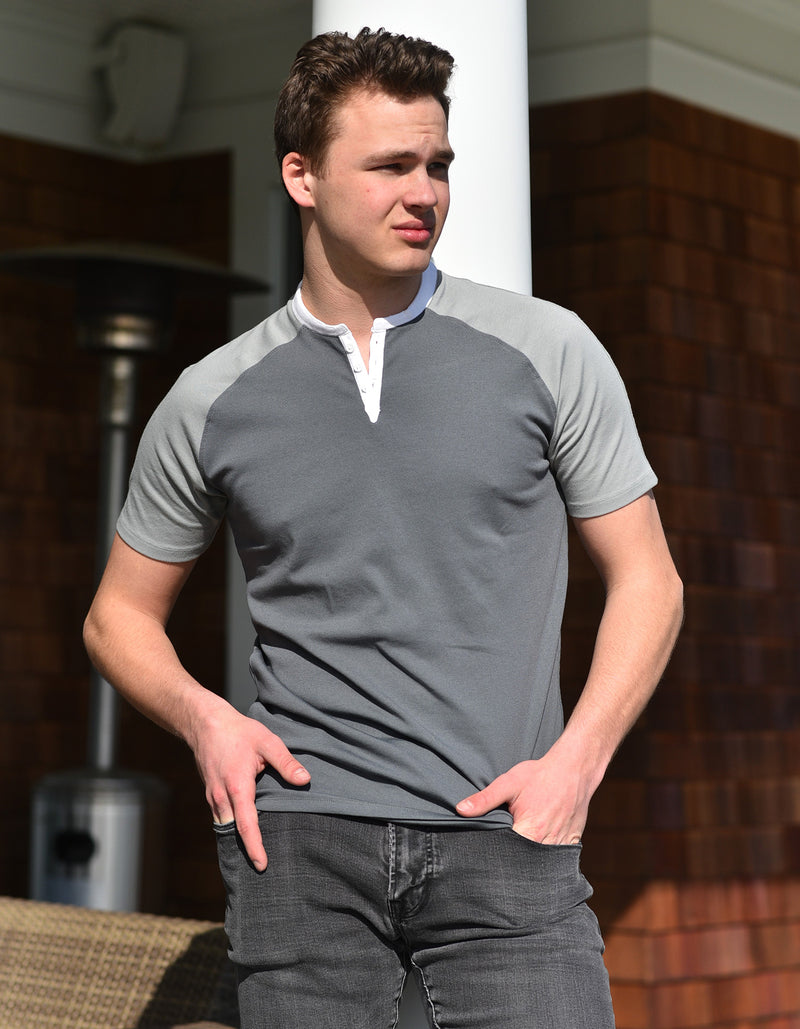 Short Sleeve Henley