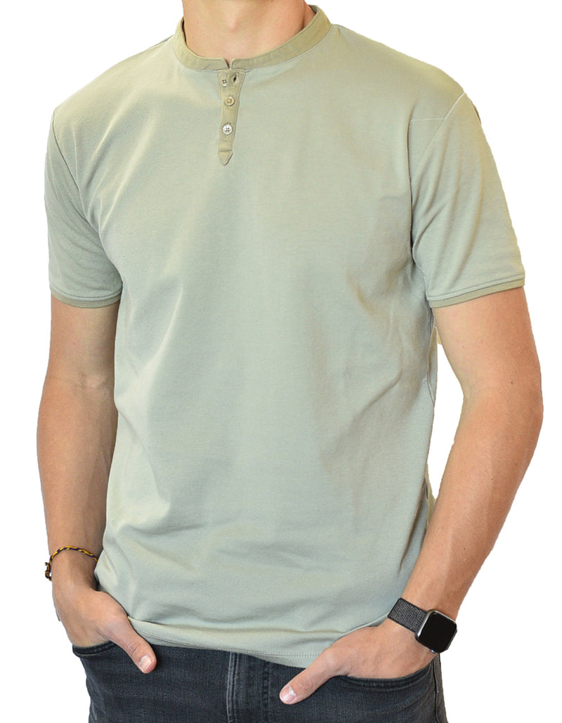 Short Sleeve Henley