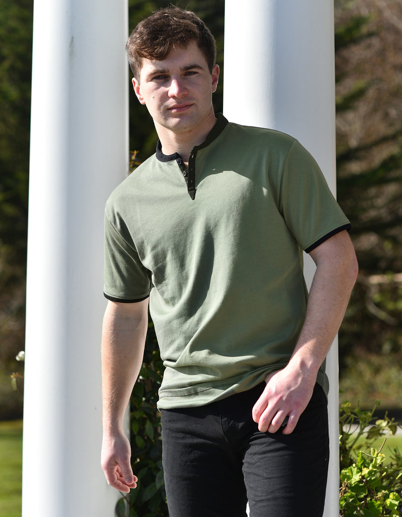 Short Sleeve Henley