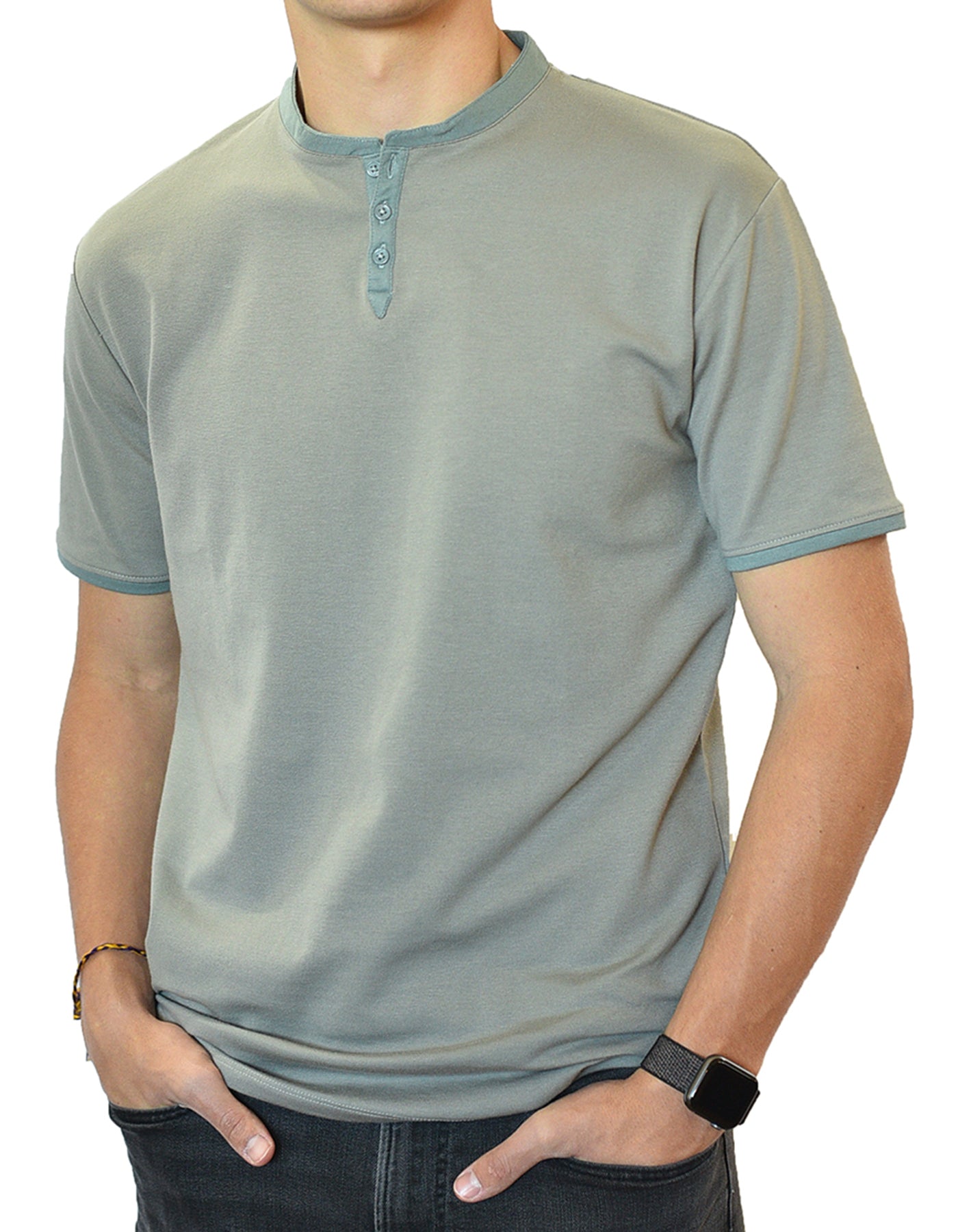 Short Sleeve Henley
