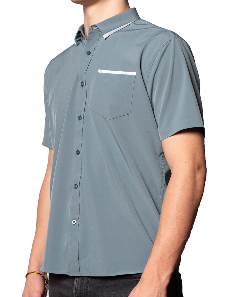Short Sleeve "Edge" Button-Up (6-Pack Bundle)