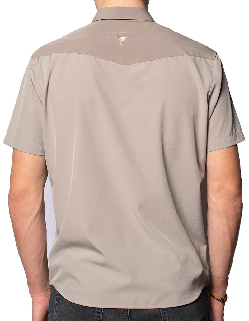 Short Sleeve "Point" Button-Up