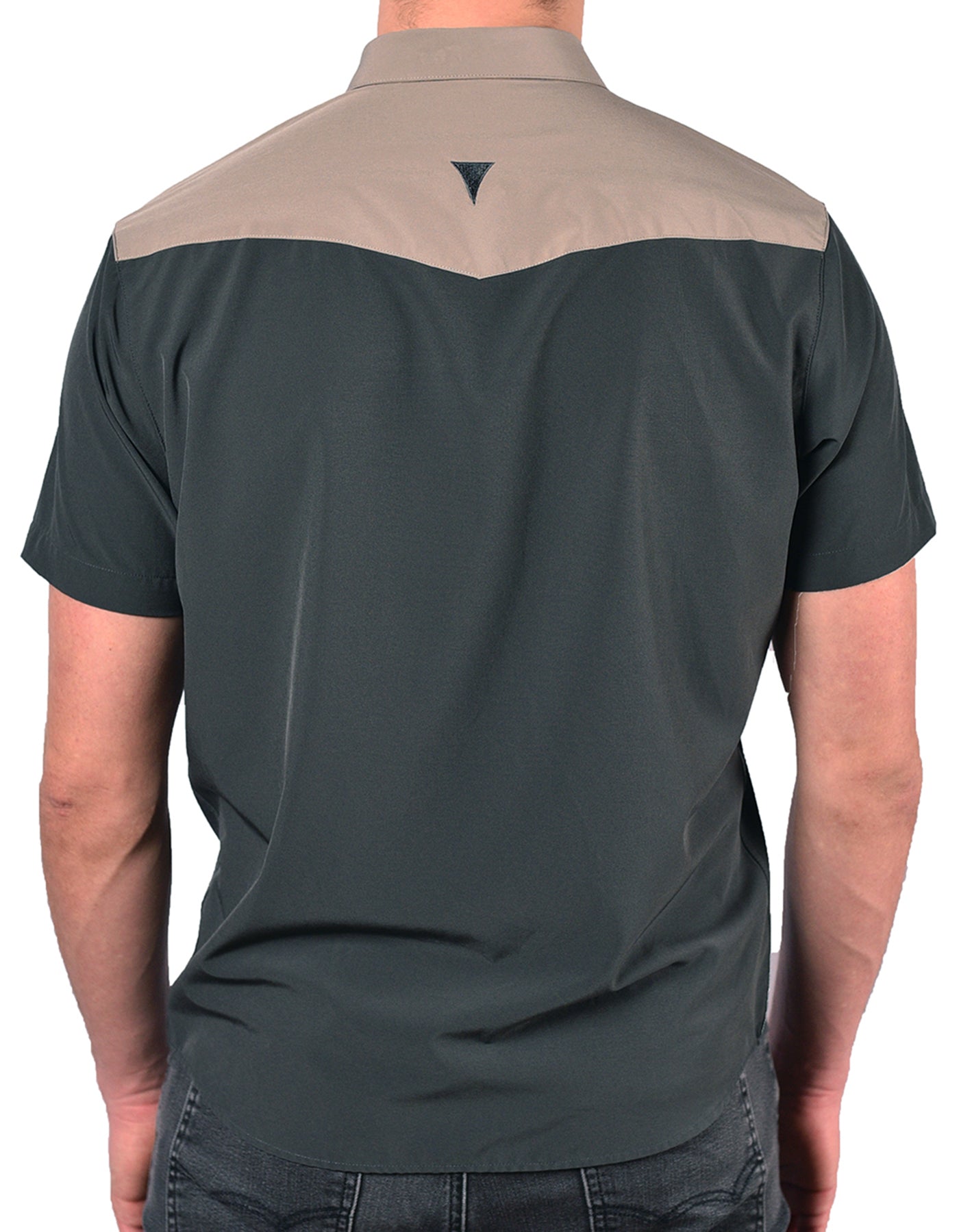 Short Sleeve "Point" Button-Up