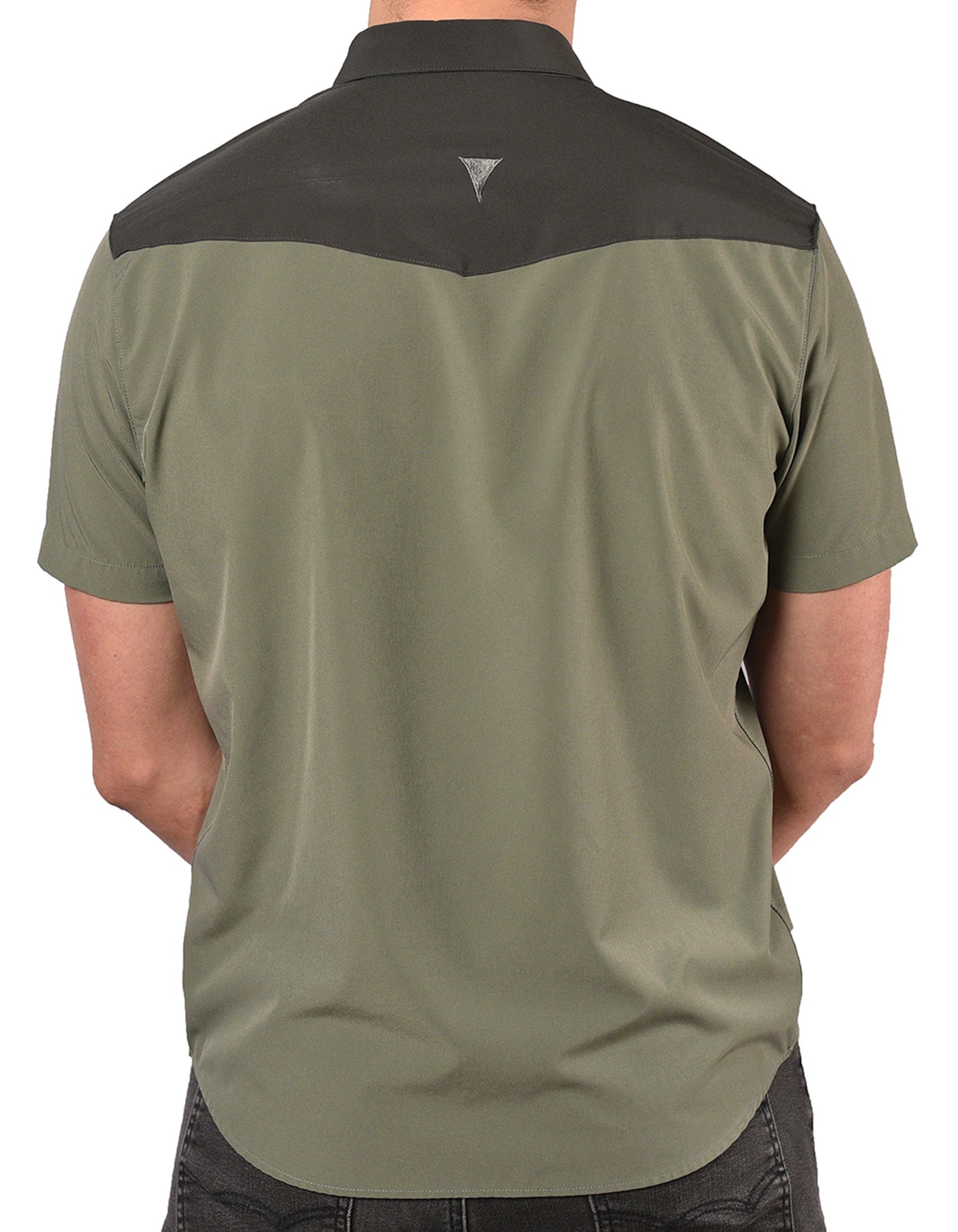 Short Sleeve "Point" Button-Up