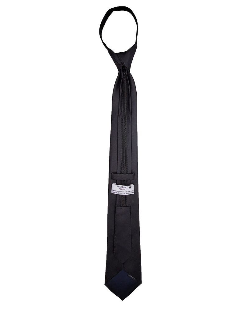 Solid Color Zipper Tie (4-Pack Bundle)