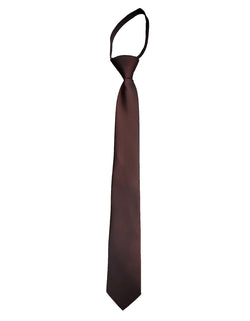Solid Color Zipper Tie (4-Pack Bundle)