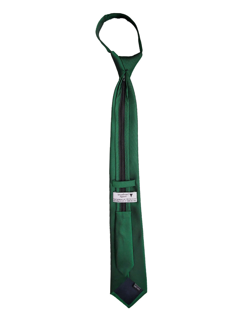 Solid Color Zipper Tie (4-Pack Bundle)