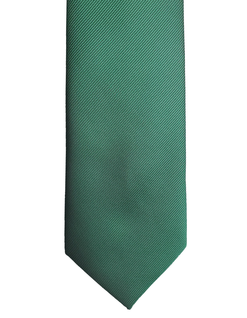 Dark Hunter Green Tie - Standard Zipper Zip-Up Necktie