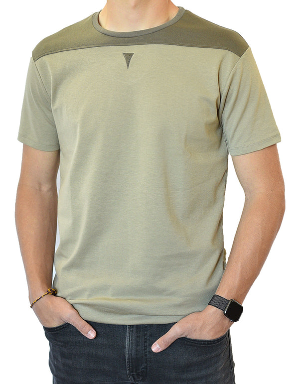 Short Sleeve Crew Collar